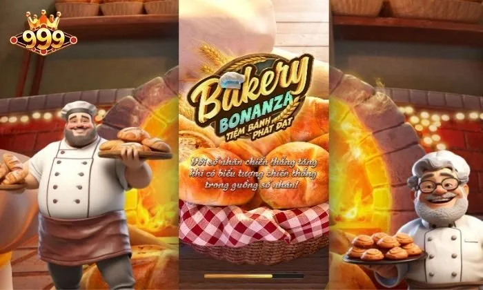 Bakery Bonanza 999bet được thiết kế với biểu tượng bánh ngọt thu hút