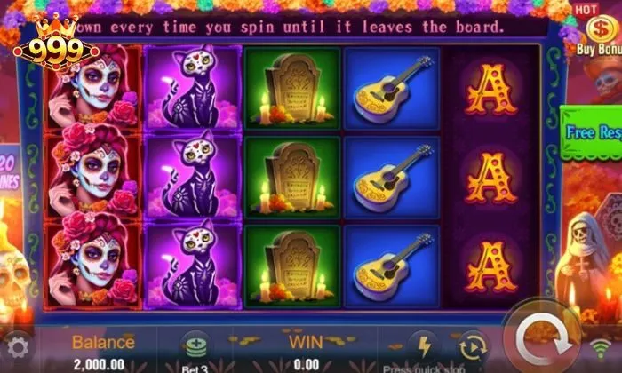 Bone Fortune 999BET Bone Fortune 999BET là dạng nổ hũ có thiết kế 3 dòng và 5 cột