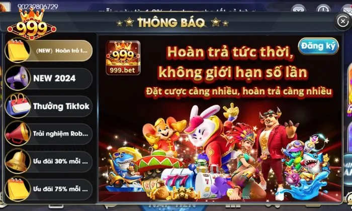 Đăng nhập 999bet Đăng ký tài khoản tại 999BET để trải nghiệm sản phẩm hiệu quả