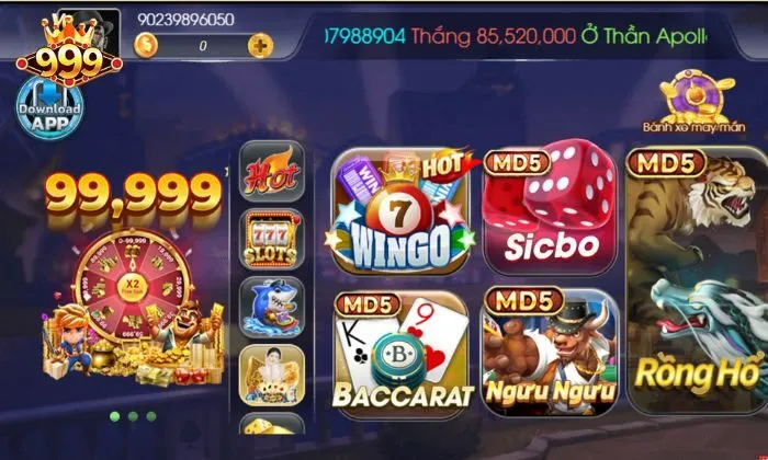 Game bài 999BET 999BET luôn được yêu thích nhờ tỷ lệ trả thưởng hấp dẫn.