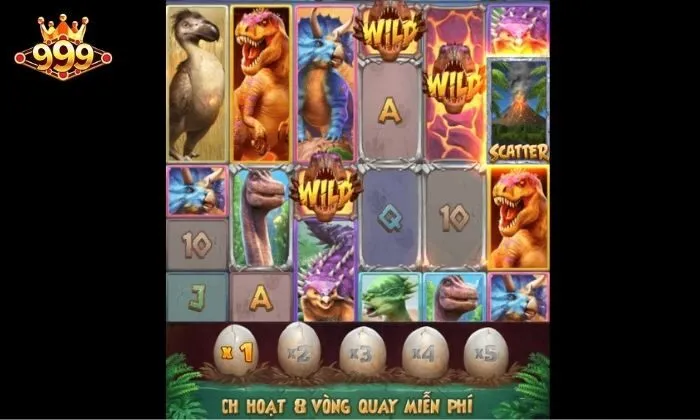 Giao diện chơi game của Jurassic Kingdom 999BET