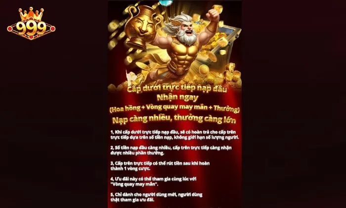 Khuyến mãi 999bet Nhiều phần thưởng không giới hạn dành cho người chơi