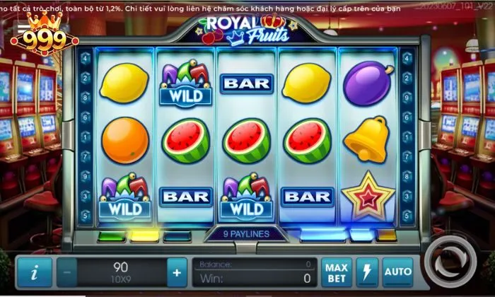 Royal Fruits 999BET Giao diện trò chơi Royal Fruits 999BET nổi bật