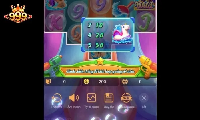 Nút menu chính được hiển thị ở phía dưới cùng màn hình