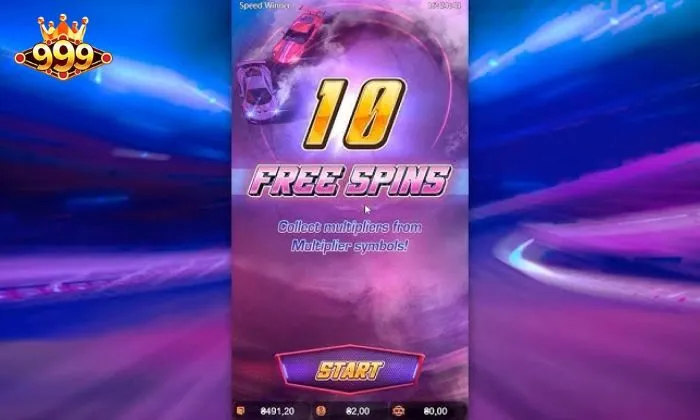 Speed Winner 999BET Số lượng các vòng quay miễn phí tương ứng trong game