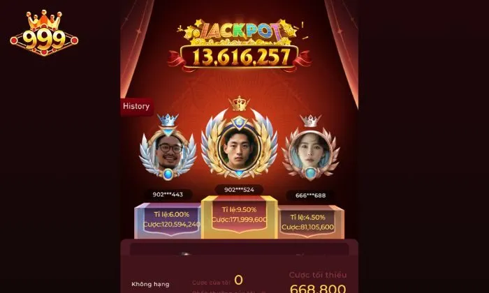 Thành công vượt trội của 999BET