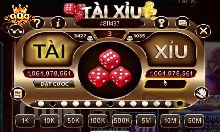 Tài xỉu 999bet Đa dạng bàn cược tài xỉu tại 999BET
